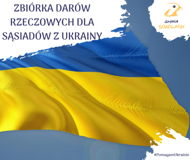 Zbiórka dla Ukrainy - plakat